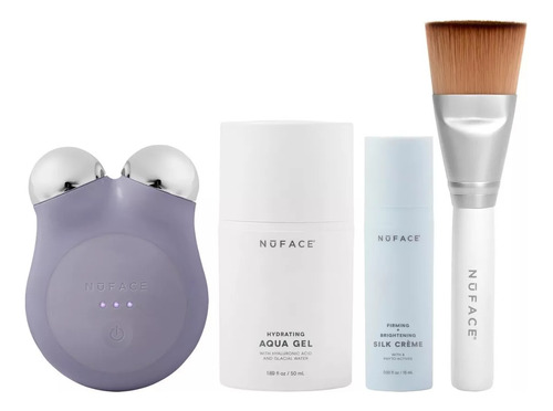 Tonificante Facial Con Microcorrientes Nuface Mini+ Violeta Rejuvenecimiento Limpiador y Masajeador Eléctrico Recargable