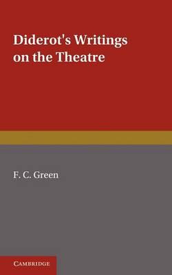 Libro Diderot's Writings On The Theatre - F. C. Green