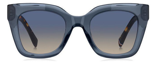 Óculos De Sol Feminino Azul Borboleta Acetato 50mm