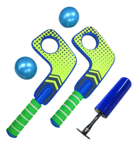 Juego De Hockey Sobre Agua Interesante 2 Bolas Palos De