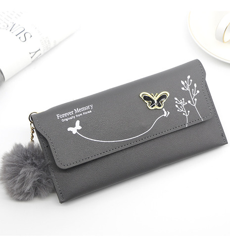 Monedero Casual Elegante Para Mujer, Largo, De Diseño Simple