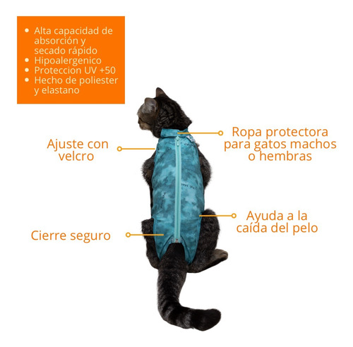 Ropa Post Quirurgica Hipoalergenica Supreme Gatos 3