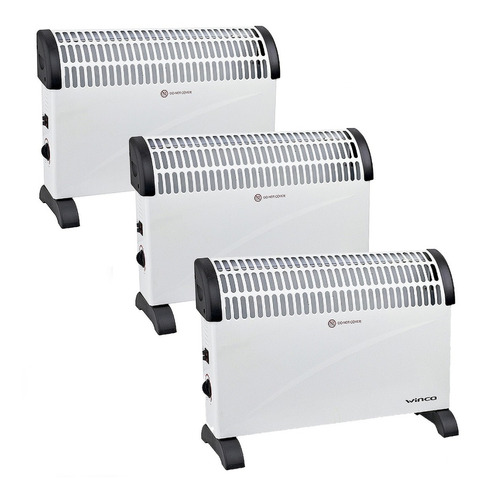 Combo 3 Termoconvector Estufa Calefactor 2000w  C/termostato