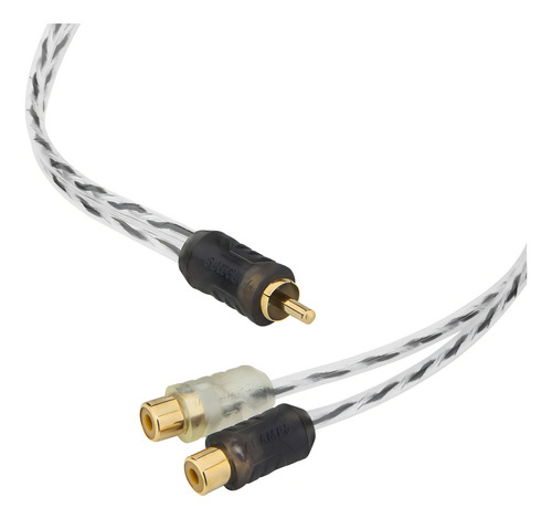 Kit 3 Cabos Y Rca Taramps 1 Macho 2 Femeas Injetado