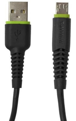 Imagen 5 de 5 de Cable De Carga Micro Usb Philips Dlc1530u 1.2mts