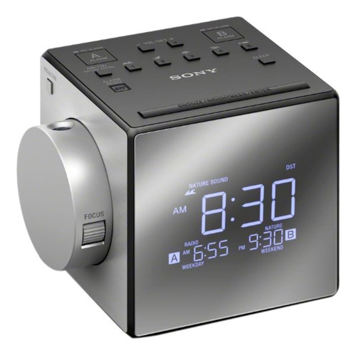 Sony Icfc1pj Radio Reloj Despertador, Negro