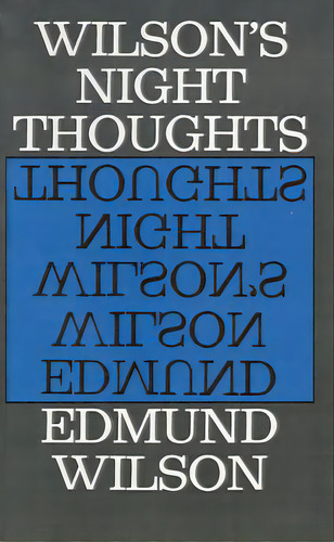 Night Thoughts, De Wilson, Edmund. Editorial Farrar Strauss Giroux 3pl, Tapa Blanda En Inglés