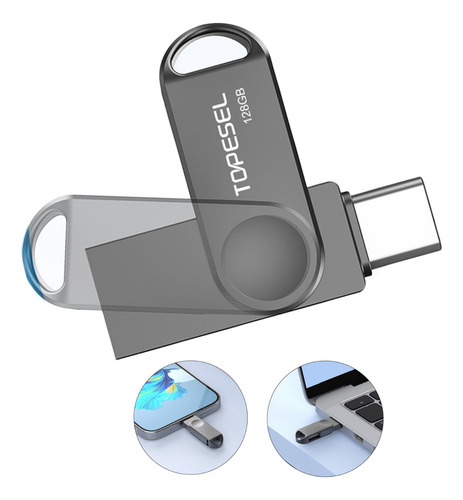 Memoria Usb Topesel Tipo C Dual Drive 128gb 3.1 Gen 1