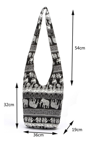 Bolso Bandolera Hippie Tailandés Bolso Bandolera 2 Piezas
