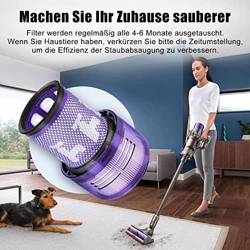 Pacote Com 2 Filtros De Substituição V12 Para Dyson Detect D