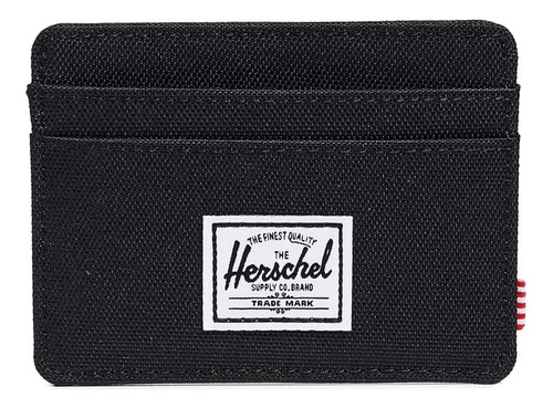 Herschel Para Hombre Charlie Rfid Card Case Wallet, Negro, T