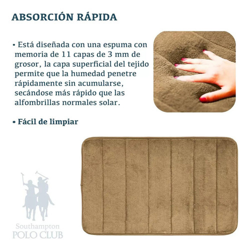 Tapete De Banheiro Decorativo Ultra Impermeável De 60x40cm