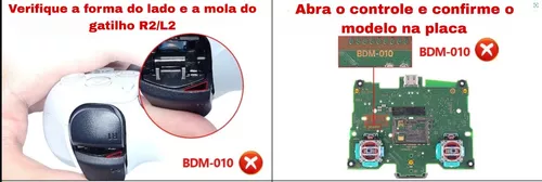 Kit Borracha Condutiva Direcional Controle PS5 Dualsense