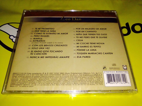 Leo Dan Cd Brillantes / Éxitos / Sony Bmg 2007 / Nuevo