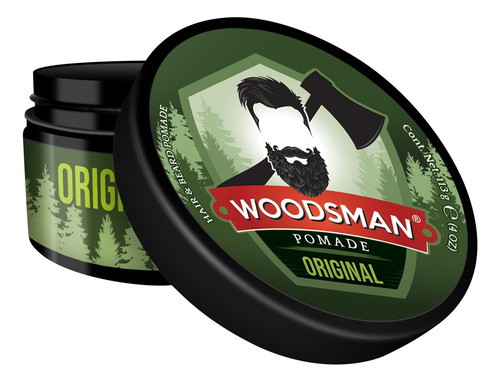 Woodsman® Pomada Para Cabello Y Barba Fijación Original 113g