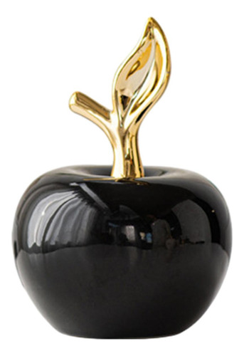 Estatua De Manzanas, Figura De Cerámica, Pequeño Negro