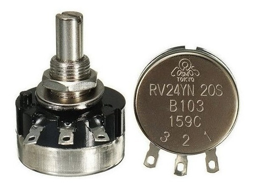 Imagen 4 de 8 de Potenciometro Industrial Rv24yn 20s B502 5k Con Perilla