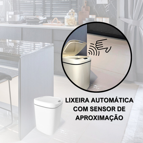 Lixeira Automatica Com Sensor Inteligente Eletronica