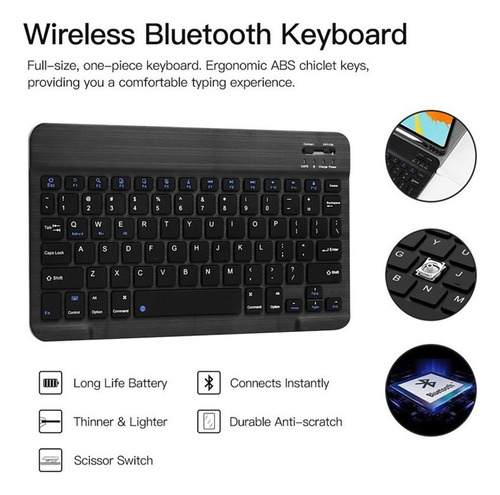 P Funda+teclado+ratón For Samsung Galaxy Tab A 8.0 Sm-t290
