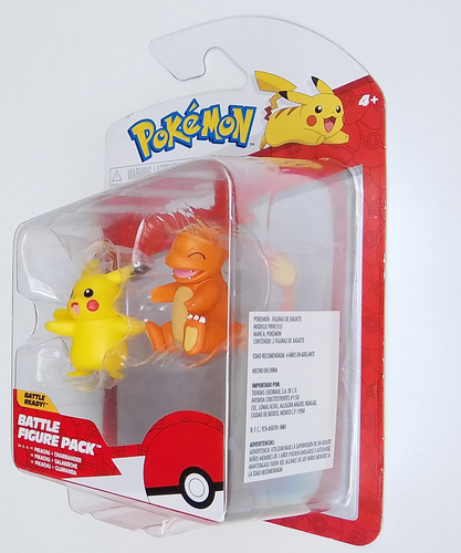 Jazwares Pokemon Battle Figure Pack - Pikachu & Charmander