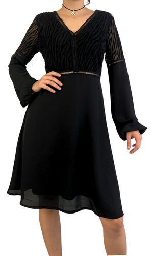 Vestido Florencia Fiesta,super Elegante Por Su Transparencia