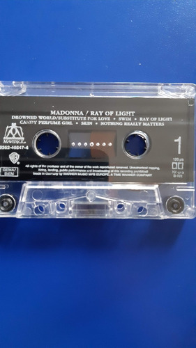 Cassette Tape Madonna - Ray Of Light Edicion Alemania (Usado)