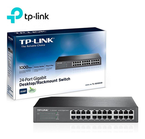 Switch Gigabit Tp-link 24 Port 10/100/1000 Rack Tl-sg1024d