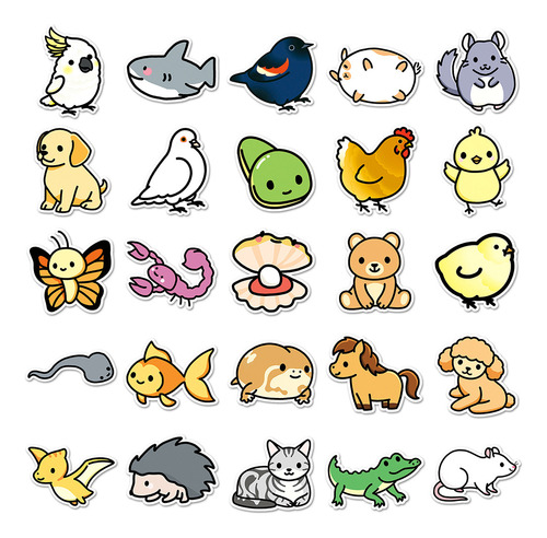 Pegatinas De Graffiti De Animales Kawaii Calcomanías De Dec