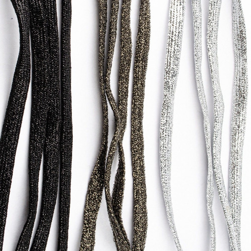 Cordones De Lurex Poliestercon Brillos Peltre - Ferraro