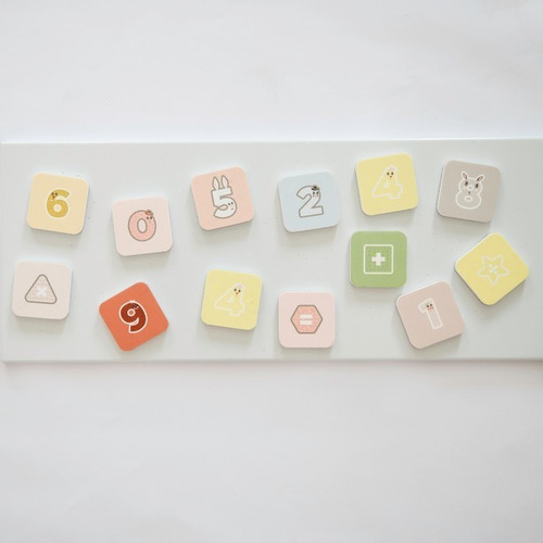 Numeros Imantados Magneticos + Simbolos Didácticos Colores
