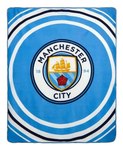 Manchester City F.c. Manta De Lana Pl M--