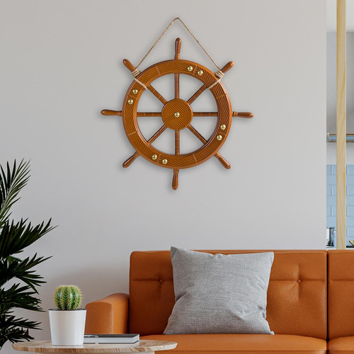Rueda De Barco De Madera, Decoración De Pared, Timón De