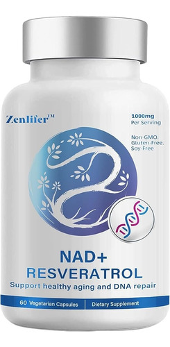 Zenlifer Nad+ Resveratrol Antienvejecimiento 1000mg 60 Caps