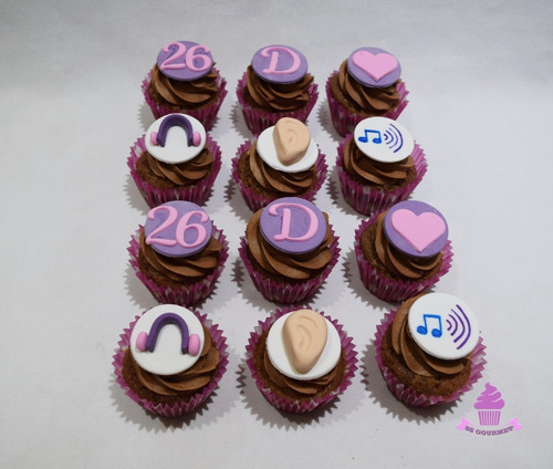 12 Cupcakes Personalizados Fonoaudiologia Mesa Dulc Tematica