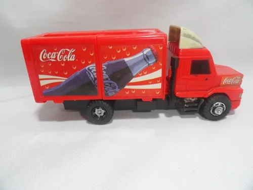 Antigo Caminhão Coca Cola Miniatura Plástico 17cm