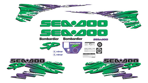 Kit Adesivo Jet Ski Sea Doo Sp 1997 Sd19