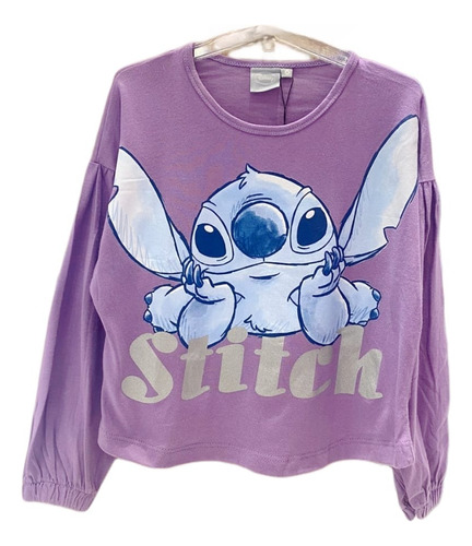 Remera Manga Larga Lilo & Stitch Niña Original Disney® 