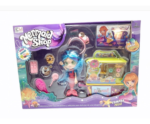 Set Muñeca Sirena Y Accesorios Compra Feliz Mermaid Shop 