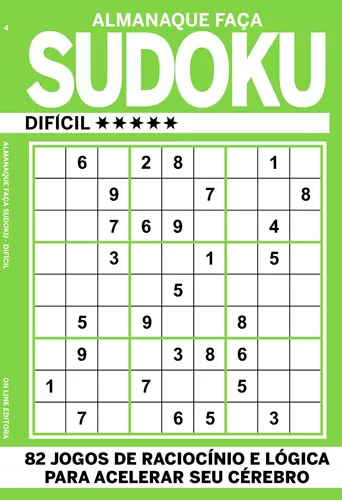 Almanaque faça Sudoku - Nível Difícil, de On Line a. Editora IBC