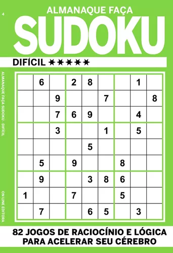 ALMANAQUE FAÇA SUDOKU - FÁCIL - RACIOCÍNIO E LÓGICA