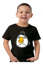 Comprar Remera Algodon Niño\u002Fa Angry Birds Blanco Videojuego Juego