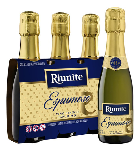 Vino Espumoso Riunite Blanco, 200 Ml 3pk