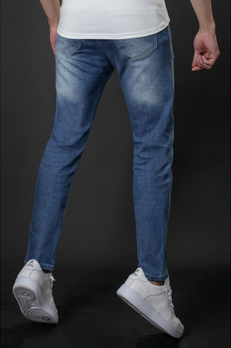 Imagen 2 de 3 de Jean Chupin Elastizado Azul Hombre No End 37317