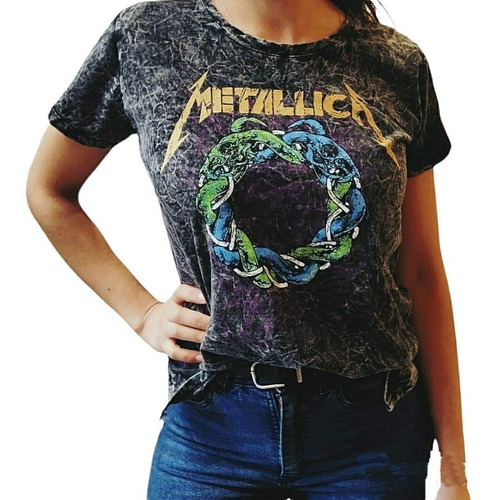 Remera Rock Nevada Mujer Metallica  Brendy Store