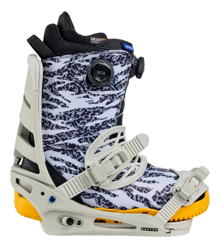 Burton Snowboard Mission fijaciones gray cloud hombre tamaño de los esquíes m