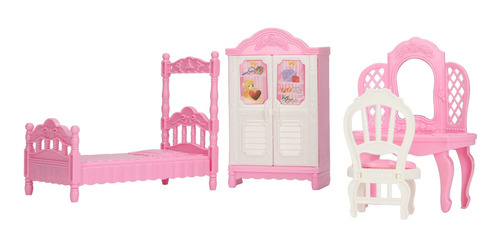 Cama De Juguete Para Dormitorio Infantil, Armario, Tocador,