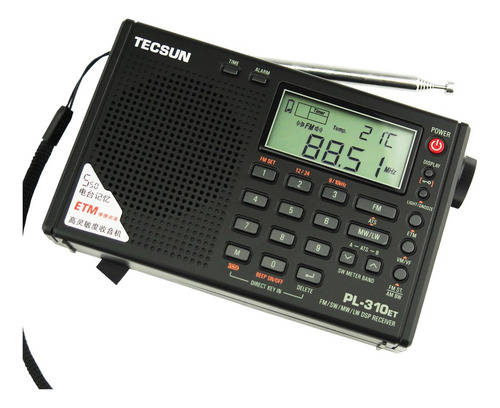 Radio Tecsun Pl-310et Dsp Estéreo Etm Fm Sw/mw/lw