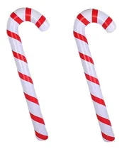 Comprar 2 Bastones De Caramelo Inflables Decoración Navideña