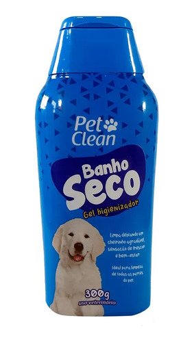 Banho A Seco Gel Higienizador Cães E Gatos Pet Clean 300ml