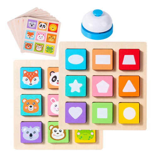 Juego Con De Mesa C. De Forma Colores De Rompecabezas De
